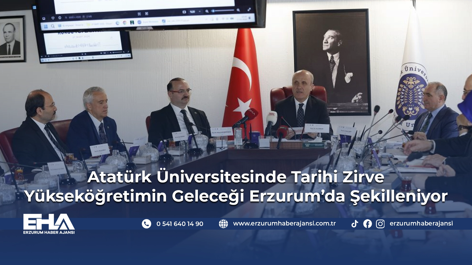 Atatürk Üniversitesinde Tarihi Zirve Yükseköğretimin Geleceği Erzurum'da Şekilleniyor